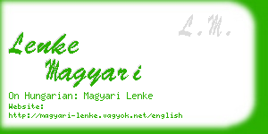 lenke magyari business card
